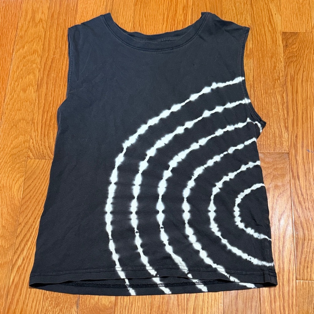 Kids Black Tie-Dye Tank Top
